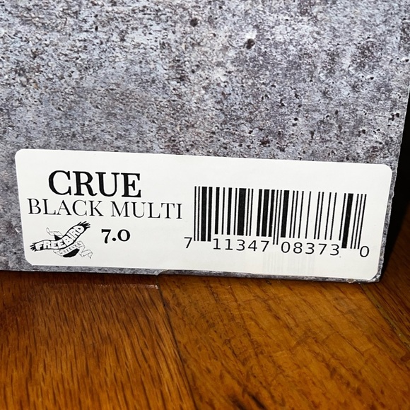 Freebird Crue Strappy Distressed Leather Boots Black Size 7 - Picture 6 of 7